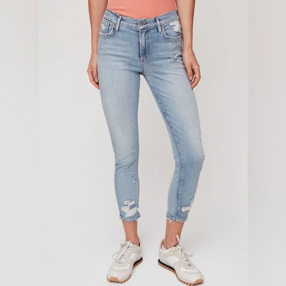 Agolde Sophie Crop Jeans - Size 26 - Picture 2 of 13